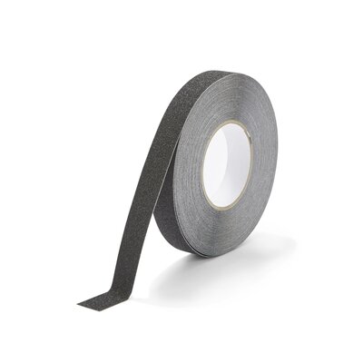 Antirutschband Körnung fein 25 mm schwarz Antirutschband Körnung fein 25 mm schwarz