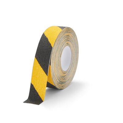 Antirutsch Klebeband Grob 50 mm Gestreift schwarz gelb Antirutsch Klebeband Grob 50 mm Gestreift schwarz gelb