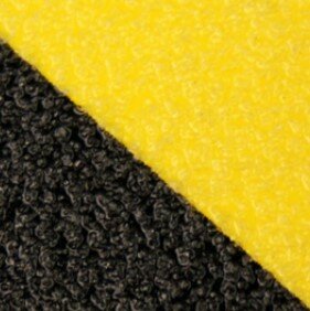 Antirutsch Klebeband Grob 150 mm Gestreift schwarz gelb Antirutsch Klebeband Grob 150 mm Gestreift schwarz gelb