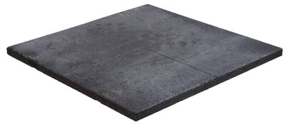 Stallmatte aus Gummi 40 mm dick, mit Drainage, schwarz