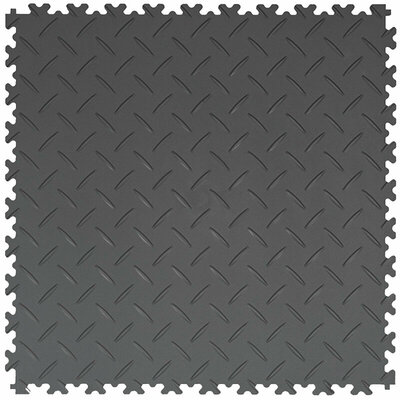 PVC Klickfliese 4 mm BoKwatro Riffelblech Anthrazit PVC Klickfliese 4 mm BoKwatro Riffelblech Anthrazit