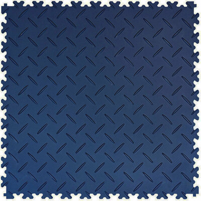 PVC Klickfliese 4 mm BoKwatro Riffelblech dunkelblau PVC Klickfliese 4 mm BoKwatro Riffelblech dunkelblau