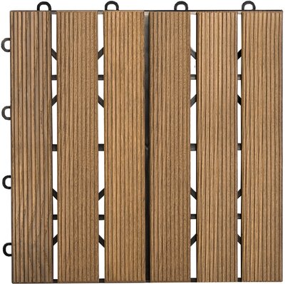 Klickfliese Echtholz BoWood Esche 6 Latten geriffelt