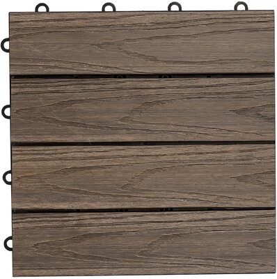 Klickfliese WPC Holzoptik anthrazit