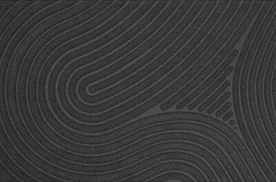 Fußmatte WaterHog Fingerprint Charcoal 55x85 cm