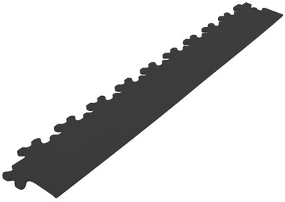Abschlußkante Gerade für 7 mm PVC Klickfliesen schwarz