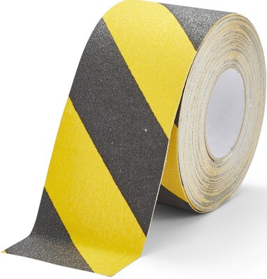 Antirutschband Körnung grob 100 mm schwarz-gelb