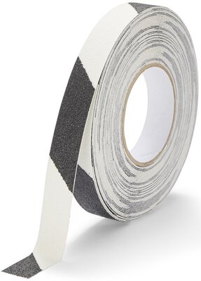 Glow-in-the-Dark Antirutschband gestreift 25 mm