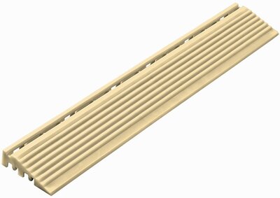 Abschlußkante gerade für 18 mm PP Klickfliesen Beige