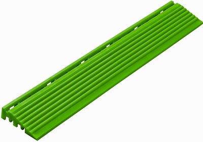 Abschlußkante gerade für 18 mm PP Klickfliesen Gelb Gruen