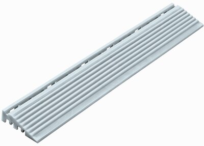 Abschlußkante gerade für 18 mm PP Klickfliesen Hell Grau