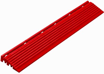 Abschlußkante gerade für 18 mm PP Klickfliesen Rot