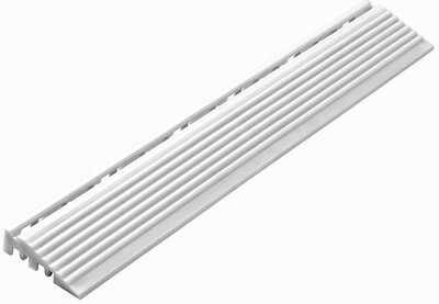 Abschlußkante gerade für 18 mm PP Klickfliesen Weiss