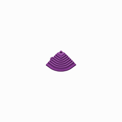 Abschlußkante Eckteil für 18 mm Klickfliesen Violett