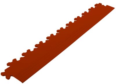 Abschlußkante Gerade für 7 mm PVC Klickfliesen Braun Rot