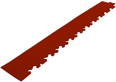 Abschlußkante mit Eckteil für 7 mm PVC Klickfliesen Rot Braun