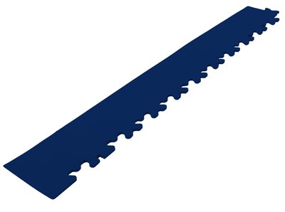 Abschlußkante mit Eckteil für 7 mm PVC Klickfliesen Dunkel Blau