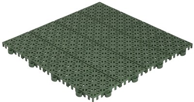 BoVersa  Balkonfliesen 12 mm – Offene Klickfliesen |Gruen