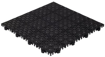 BoVersa  Balkonfliesen 12 mm – Offene Klickfliesen |Schwartz