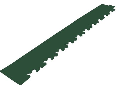 Abschlußkante mit Eckteil für 9 mm BoNueva PVC Klickfliesen Gruen