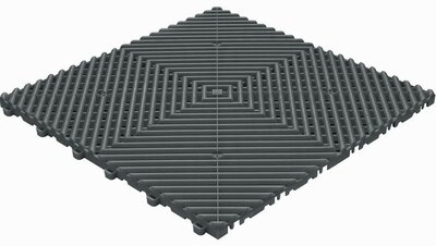 BoSolido Balkonfliesen 18 mm – Offene Klickfliesen |Antrazhitgrau