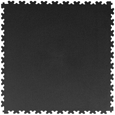 BoRecyta PVC Klickfliese Garagenboden 7 mm –leicht-strukturiert-Schwarz– Recycling-PVC & Preiswert 