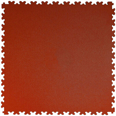 BoSepta-PVC-Klickfliese-Garagenboden-7-mm-Rotbraun-leicht-strukturiert