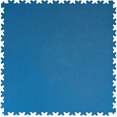BoSepta-PVC-Klickfliese-Garagenboden-7-mm-Blau-leicht-strukturiert
