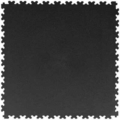 BoSepta-PVC-Klickfliese-Garagenboden-7-mm-Schwarz-leicht-strukturiert