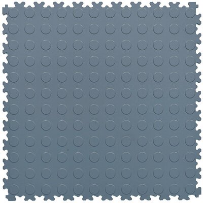 BoSepta PVC Klickfliese Garagenboden – 7 mm-Dunkelgrau-Noppen