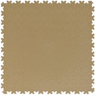 BoSepta PVC Klickfliese Garagenboden – 7 mm-Beige-Noppen