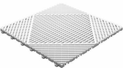 BoClassic PVC klickfliese Garageboden - 18mm-Weiss