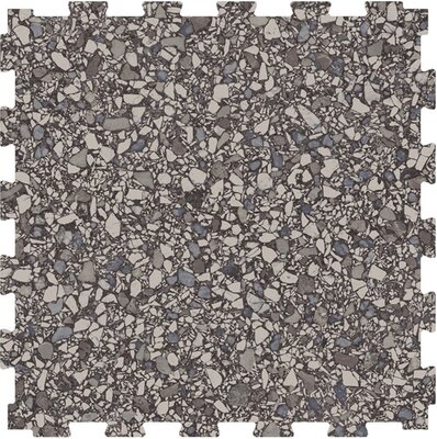 RockFit PVC Klickfliesen Garagenboden – 6,5 mm – Terrazzo – Grau