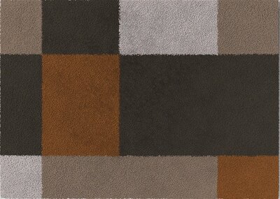 ColorStar Blocks Innenfußmatte – Braun – 60 × 85 cm