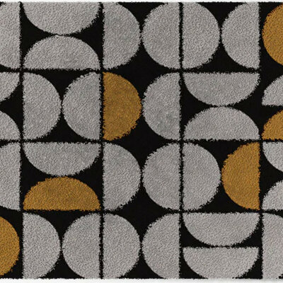 ColorStar Golden Innenfußmatte –Grau–85x115 cm