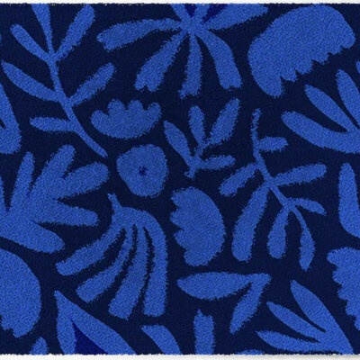 ColorStar-Lagoon- Innenfußmatte –Marineblau–85x150 cm