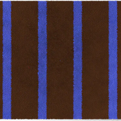ColorStar-Lines- Innenfußmatte –Braun-Königsblau– 60 × 85 cm