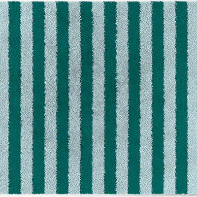 ColorStar-Stripes-Innenfußmatte –hellblaugrün– 60 × 85 cm