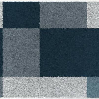 ColorStar Blocks Innenfußmatte –kühles Grau– 60 × 85 cm