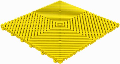 BoGrid Balkonfliesen 18 mm– offene Klickfliese-flach| gelb